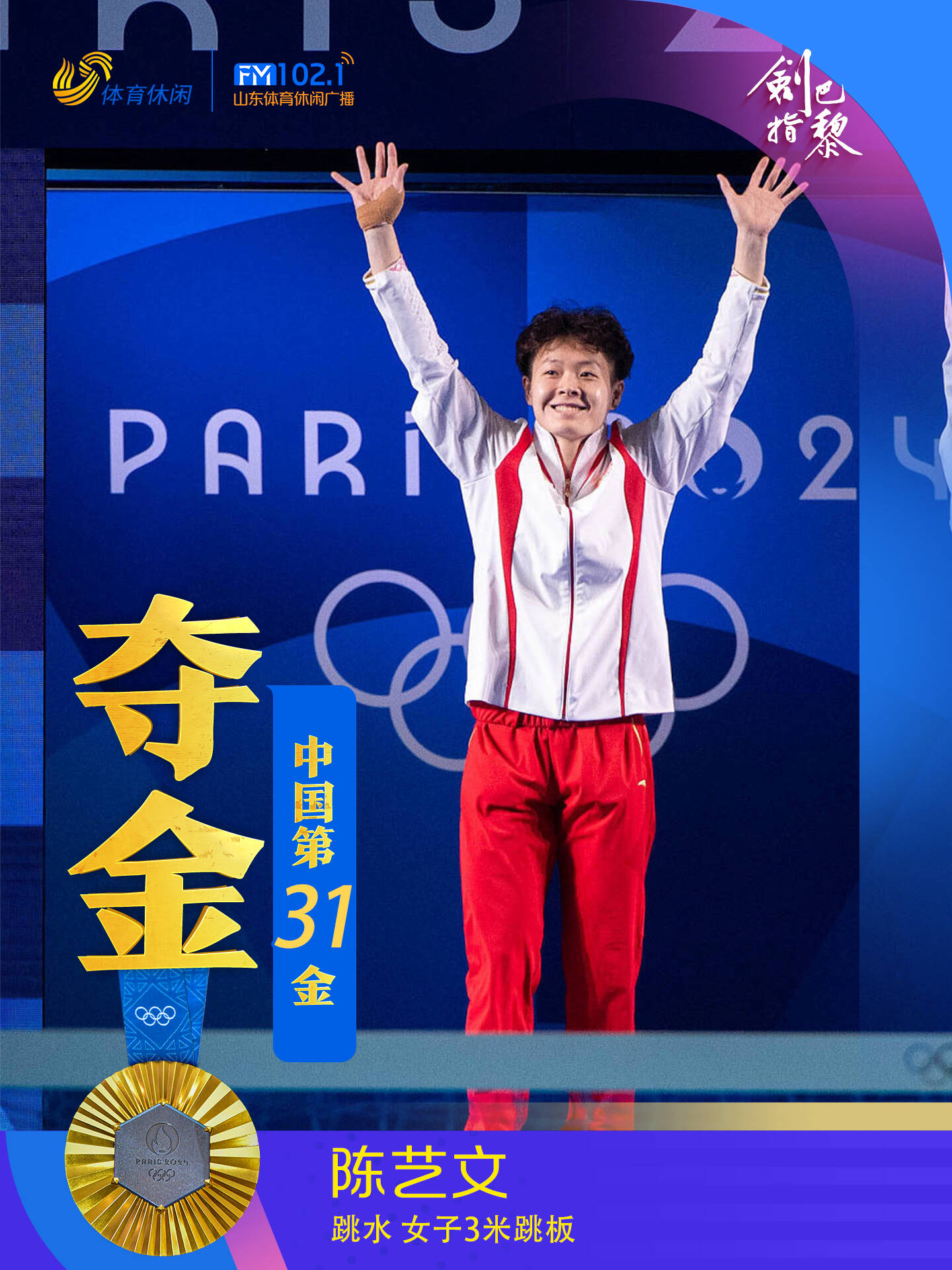 中国跳水队世锦赛第6金！陈艺文/陈佳夺得女子双人3米跳板金牌(全红婵首夺世锦赛单人金牌)