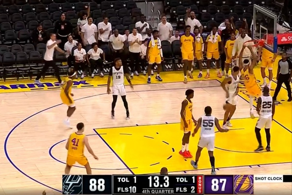 开云体育-NBA夏季联赛：布朗尼10分湖人胜热火勇士惜败马刺的简单介绍